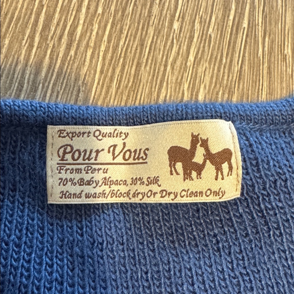 Pour Vous From Peru Alpaca Silk Shawl One Size - Picture 3 of 3